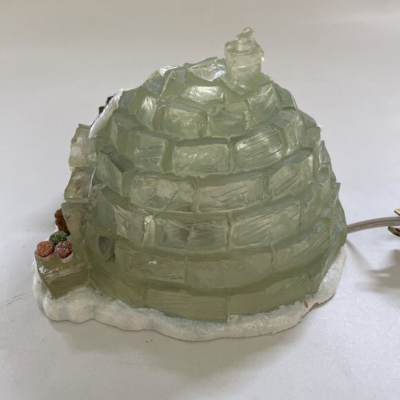 BOYD’S BEARS Eskimo Joe with Chilly Willy Winter Igloo Lighted Sculpture HOLIDAY - Picture 4 of 16